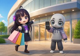 Shop till I drop.のイラスト