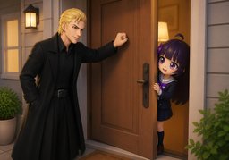 Knock, knock.のイラスト