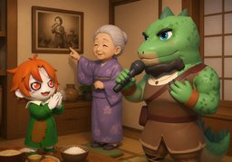 It's all in the family.のイラスト