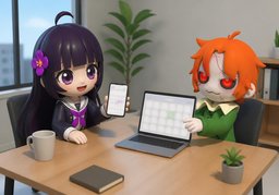 I set it for ~.のイラスト