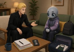 to be frank with youのイラスト