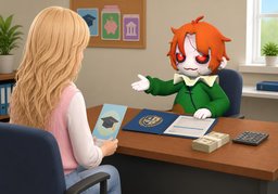 What is the definition of ~?のイラスト