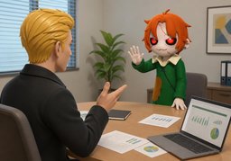 May I cut in?のイラスト