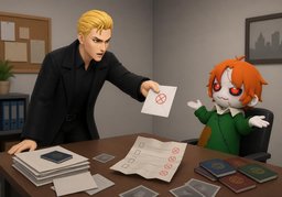 You can't hold me accountable for ~.のイラスト