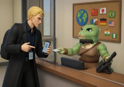 Could you have ~ call me?のイラスト