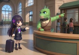 Where can I buy a ticket to ~?のイラスト
