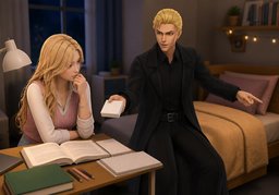 on top of one's gameのイラスト