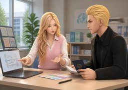 Let me fill you in on ~.のイラスト
