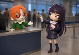 None of your business.のイラスト