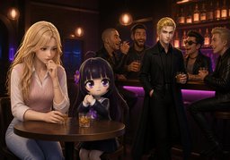 ~ is known by the company he keeps.のイラスト