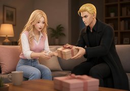 It's a gift.のイラスト