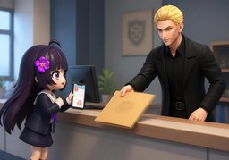 I'll get you ~ right away.のイラスト