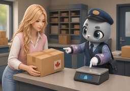 What's the postage for ~?のイラスト