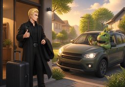 packed and ready to goのイラスト