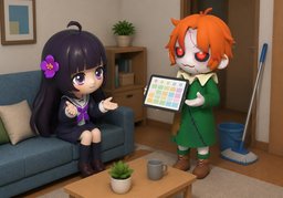 get into an argument with ~のイラスト