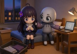 You're not alone.のイラスト