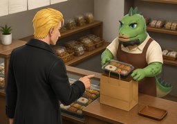Take out, please.のイラスト