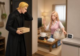 Am I disturbing you?のイラスト
