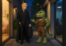 Your place or mine?のイラスト
