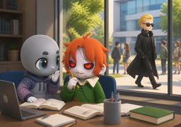 ~ too cool for school.のイラスト