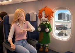 How soon are ~ taking off?のイラスト