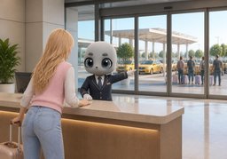 Where can I grab a cab?のイラスト