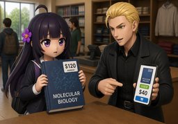 ~ is a little pricey.のイラスト
