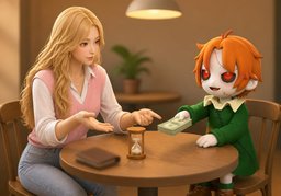 ~ dollars for ~ minutes.のイラスト