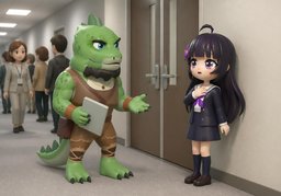 take one's breath awayのイラスト