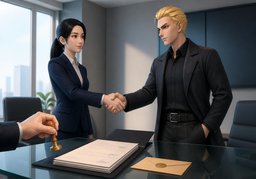 Signed, sealed and delivered.のイラスト