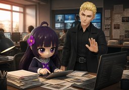 ~ dig for ~.のイラスト