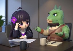 Let's agree to disagree.のイラスト