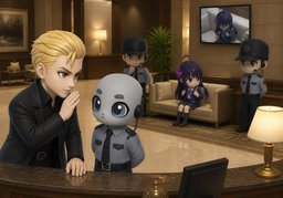 let ~ spy on ~のイラスト