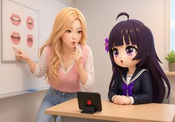 Teach me.のイラスト