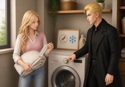 Is ~ machine washable?のイラスト