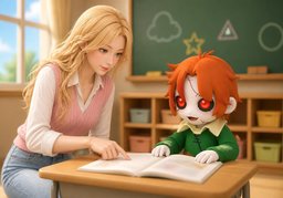 Read ~ aloud.のイラスト