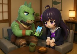 look at ~のイラスト
