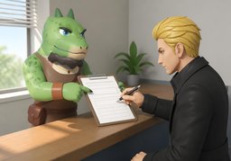 write ~ on ~のイラスト