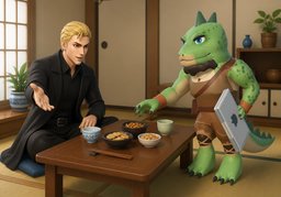 Help yourself.のイラスト