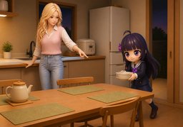 Set the table.のイラスト