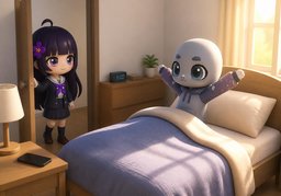 get up without ~のイラスト