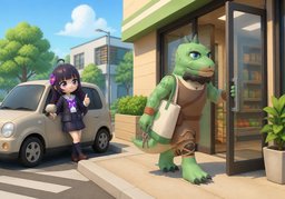 run in ~のイラスト