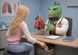 harm health.のイラスト