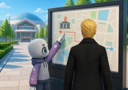 tourist information centerのイラスト