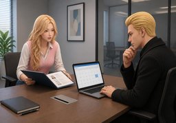 make a decisionのイラスト