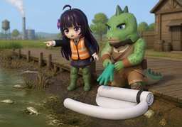cause damage to ~のイラスト