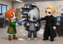 carry ~ on one's backのイラスト