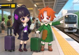 I'd like to travel by ~.のイラスト