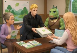 environmental conservation groupのイラスト