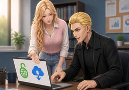 ~ is freely available to ~.のイラスト